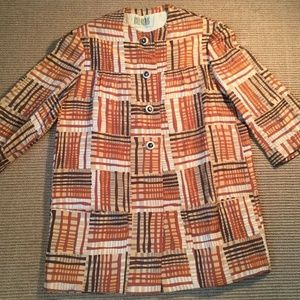 Vintage Bill Blass Womens Button Up Blouse Jacket